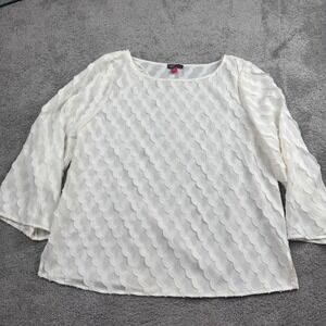 Vince Camuto Women's Medium Off White Blouse